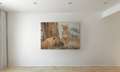 Canvasschilderij Leeuwinnen 60x90cm