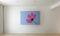 Canvasschilderij Roze bloem 60x90cm